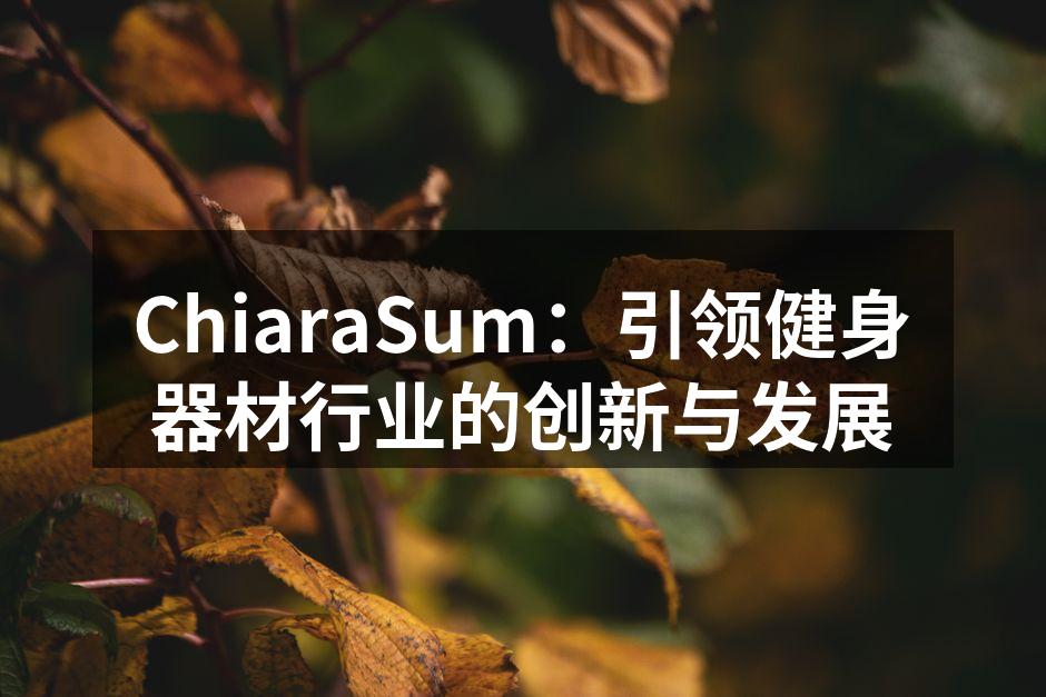 ChiaraSum全新智能哑铃